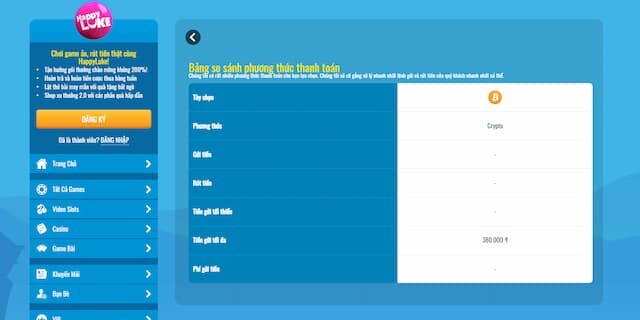 Những lưu ý quan trọng cần biết trước khi nạp tiền Happyluke